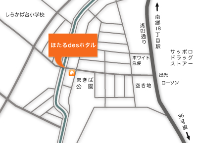 ほたるdesホタルの地図